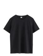 T Shirt Regular Solid Black Lindex
