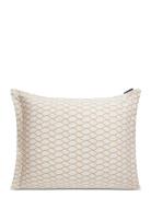 White/Beige Rope Printed Cotton Poplin Pillowcase Patterned Lexington ...