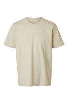 Slhaspen Ss O-Neck Tee W Cream Selected