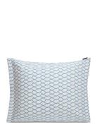 White/Blue Rope Printed Cotton Poplin Pillowcase Blue Lexington Home