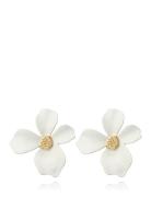 Lilly Flower Earring White By Jolima
