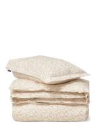 Grapevine Printed Cotton Sateen Bed Set Beige Lexington Home