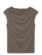 Viscose T-Shirt Brown Rosemunde