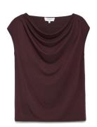 Rwbiarritz Ss Waterfall T-Shirt Brown Rosemunde