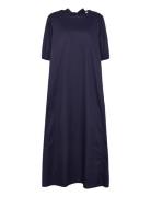 Felicity Dress Cotton Sateen Navy Naja Lauf