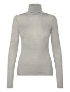 Quinn Thin Turtleneck Wool Top Grey Malina