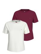 Tjw 2Pack C-Neck Tee Patterned Tommy Jeans