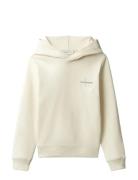 Small Monogram Hoodie Cream Calvin Klein