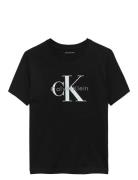 Ck Monogram Ss T-Shirt Black Calvin Klein