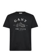 Graphic Ss T-Shirt Black GANT