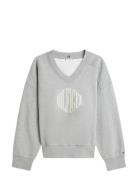 Varsity V-Nk Fleece Swtsrt Grey Tommy Hilfiger