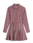 Vis Twill Ls Mini Dress Patterned Tommy Hilfiger