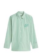 Cotton Easy Shirt Green Tommy Hilfiger