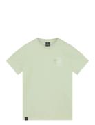 T-Shirt Chest And Backprint Green Indian Blue Jeans