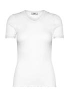 Rmwbalta Modal Ss T-Shirt White RM By Rosemunde