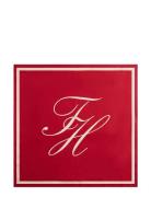 Tommy Script Silk Scarf Red Tommy Hilfiger