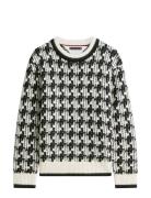 Dc Houndstooth Sweater Black Tommy Hilfiger