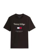 Tommy Embro Flag Tee Black Tommy Hilfiger