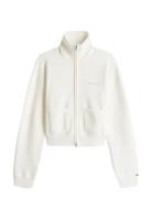 Tjw Cozy Script Cardigan White Tommy Jeans