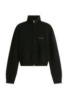 Tjw Cozy Script Cardigan Black Tommy Jeans