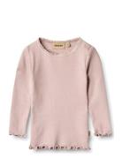 Rib T-Shirt L/S Reese Purple Wheat