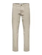 Slm175-Slim New Miles Flex Pant Noos White Selected