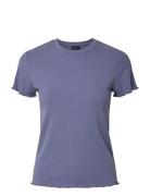 Pcnicca Ss O-Neck Top Jrs Noos Blue Pieces