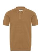 Bhbray Knit Polo Brown Blend