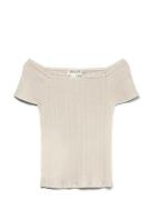 Awverde Ss Off Shoulder Top Noos Cream Vero Moda