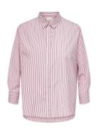 Caroregon Alva Ls Reg Shirt Wvn Noos Pink ONLY Carmakoma