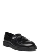 Slhtim Leather Kiltie Tassel Loafer Black Selected