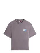 Tjm 90S Peaks Backprint Ss Tee Grey Tommy Jeans
