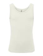 Kmglola S/L Tank Top Jrs Acc Cream Kids Only