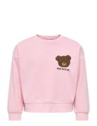 Kmgwilma Life Ls Loose O-Neck Ub Swt Pink Kids Only