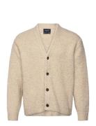 Boucle Vintage Cardigan Beige Abercrombie & Fitch