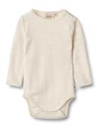 Wool Body L/S Lucca White Wheat