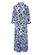 Yassavanna Long Shirt Dress S. Noos Blue YAS