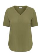 Kcami Ss Blouse Khaki Kaffe Curve