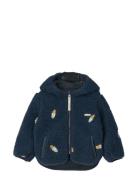Mara Pile Jacket With Ears Navy Liewood