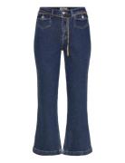 Onlemily Hw Crop Flare Belt Dnm Mae Blue ONLY