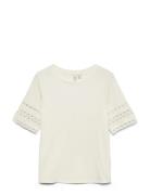 Vmivacy 2/4 O-Neck Top Jrs Btq White Vero Moda