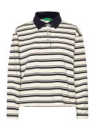 L/S Polo Shirt Cream United Colors Of Benetton