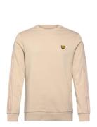 Jacquard Tape Crew Neck Beige Lyle & Scott Sport