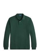 Slim Fit Mesh Long-Sleeve Polo Shirt Green Polo Ralph Lauren