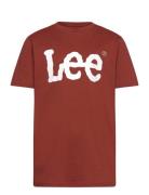 Wobbly Graphic T-Shirt Burgundy Lee Jeans