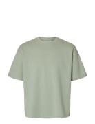 Slhlooseoscar Ss O-Neck Tee Noos Green Selected