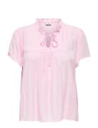 Jdylima Life S/S Top Wvn Noos Pink JDY