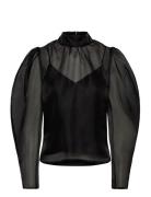 Dante6-Ocean Puffy Sleeve Top Black Dante6