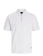 Jprblaethan Ss Zip Polo Sn White Jack & J S