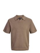 Jprblamilano Spring Split Neck Ss Sn Brown Jack & J S